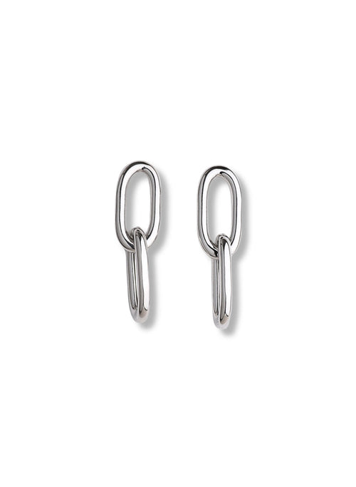 Chunky Paperclip Links, örhängen | 925 silver