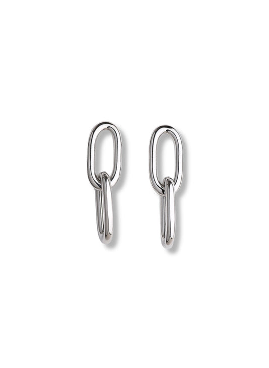 Chunky Paperclip Links, örhängen | 925 silver