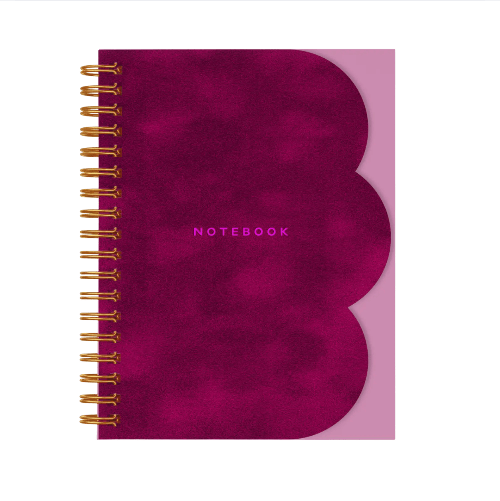 Smitten On Paper Clamshell Notebook, Velvet Fuchsia