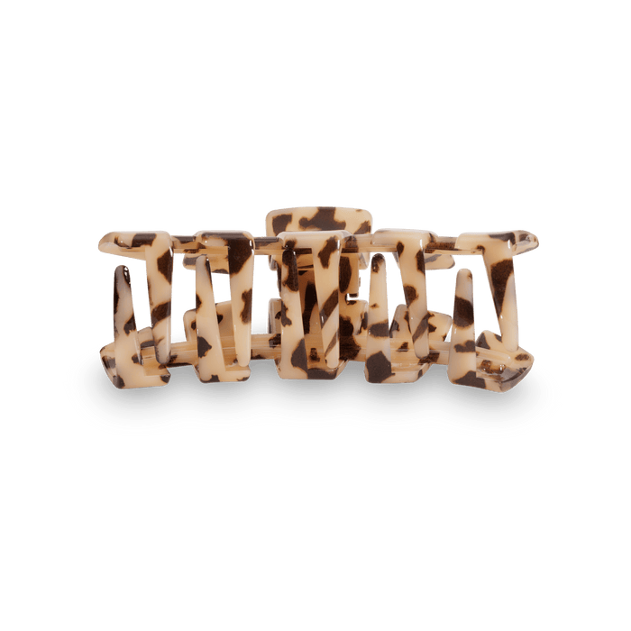 TELETIES Classic Hair Clip | Large | Blonde Tortoise