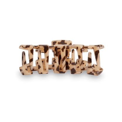 TELETIES Classic Hair Clip | Large | Blonde Tortoise