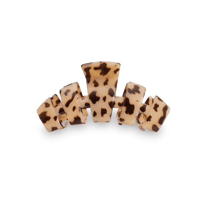 TELETIES Classic Hair Clip | Medium | Blonde Tortoise