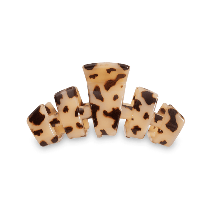 TELETIES Classic Hair Clip | Small | Blonde Tortoise