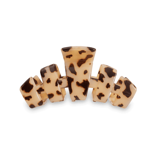TELETIES Classic Hair Clip | Small | Blonde Tortoise