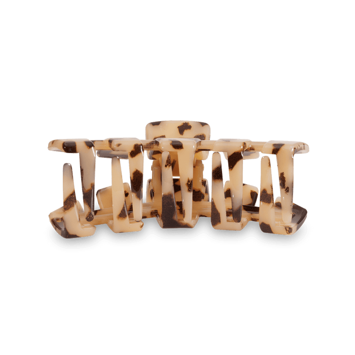TELETIES Classic Hair Clip | Small | Blonde Tortoise