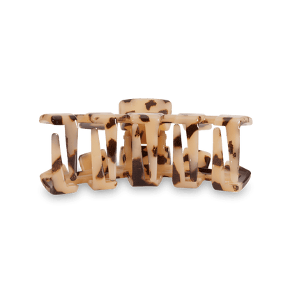 TELETIES Classic Hair Clip | Small | Blonde Tortoise