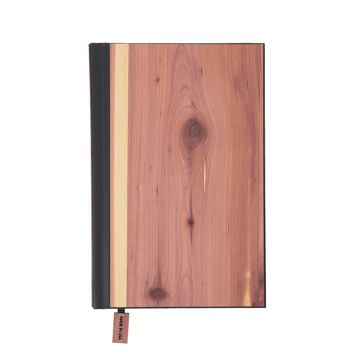 Cedar / Lined Custom Classic Wood Journal - Corporate Gifts