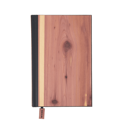 Cedar / Lined Custom Classic Wood Journal - Corporate Gifts