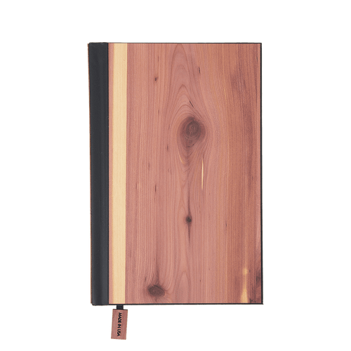 Cedar / Lined Custom Classic Wood Journal - Corporate Gifts
