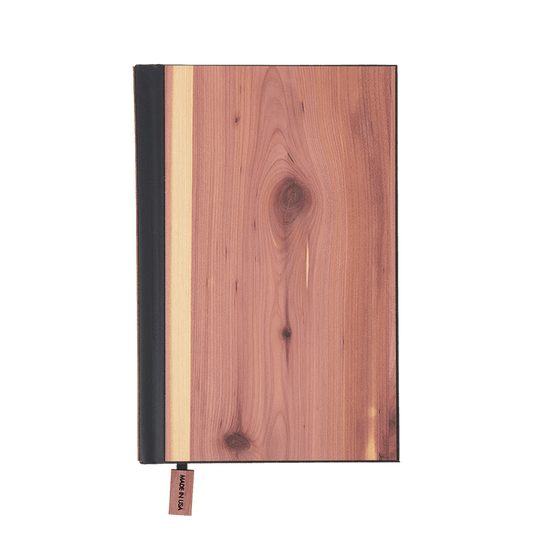 Cedar / Lined Custom Classic Wood Journal - Corporate Gifts