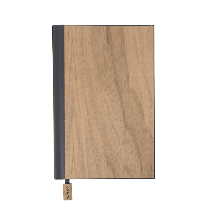 Walnut / Lined Custom Classic Wood Journal - Corporate Gifts