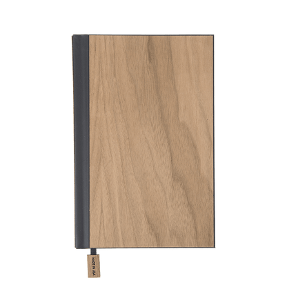 Walnut / Lined Custom Classic Wood Journal - Corporate Gifts