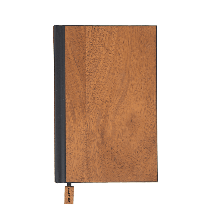 Mahogany / Lined Custom Classic Wood Journal - Corporate Gifts