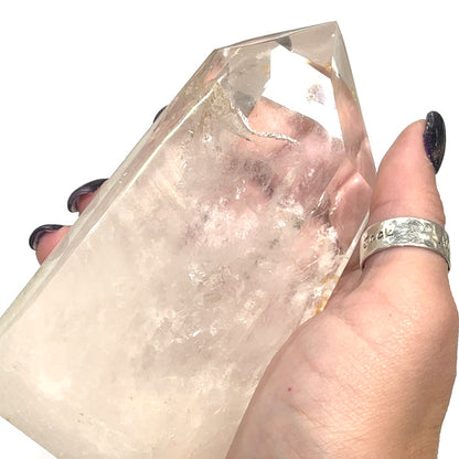 Clear quartz Gemstone Tower