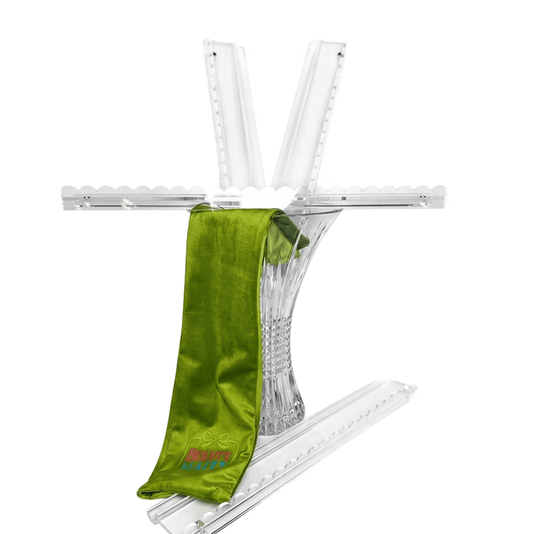 Bama Mahj Clear Racks w/Clear Scalloped Pushers