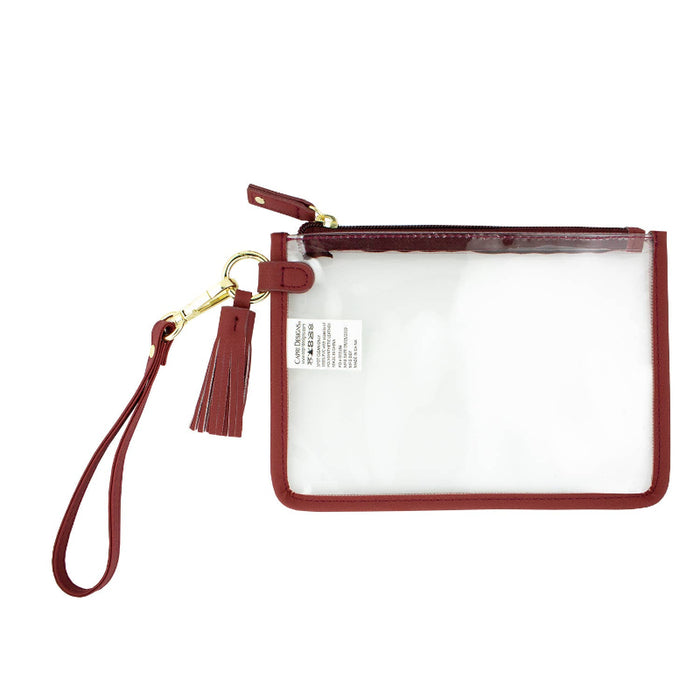 Capri Designs Maroon Mini Clutch Wristlet