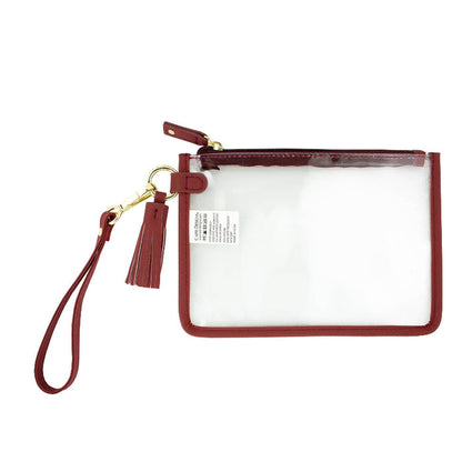 Capri Designs Maroon Mini Clutch Wristlet