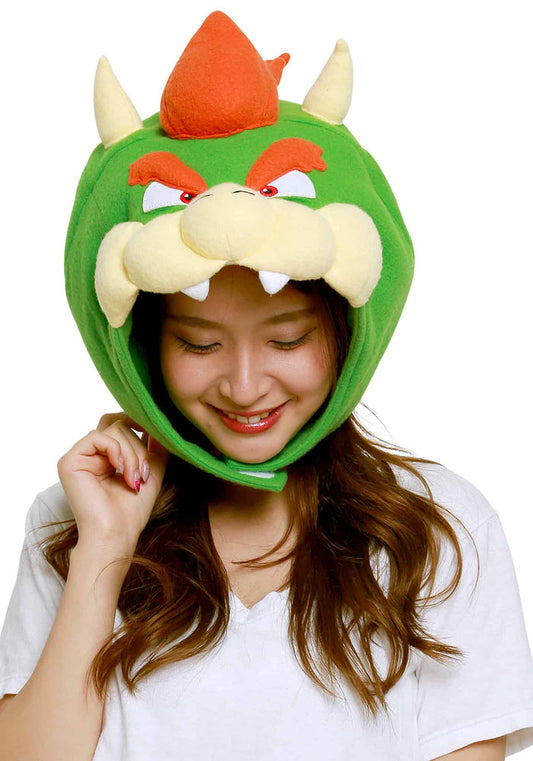 Clever Idiots Inc. Super Mario Brothers Bowser Kigurumi Cozy Costume Fluffy Beanie Hat
