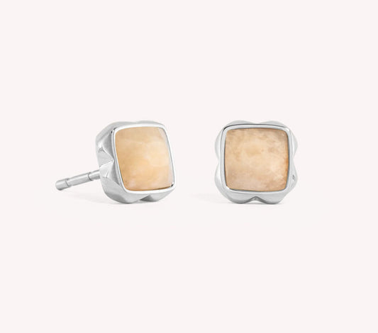 Coeur de Lion Birthstone June Earrings Cream - 1300/21-1424