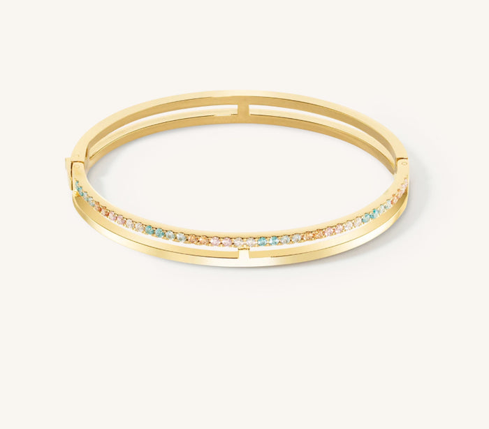 Coeur de Lion Eternal Unity Bangle gold-multicolour - 0136/32-159017