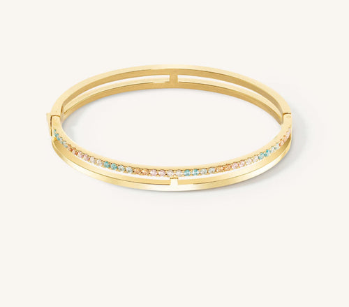 Coeur de Lion Eternal Unity Bangle gold-multicolour - 0136/32-159017