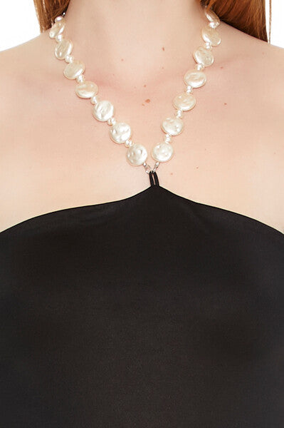 Contour Sculpt Faux Pearl Bodysuit