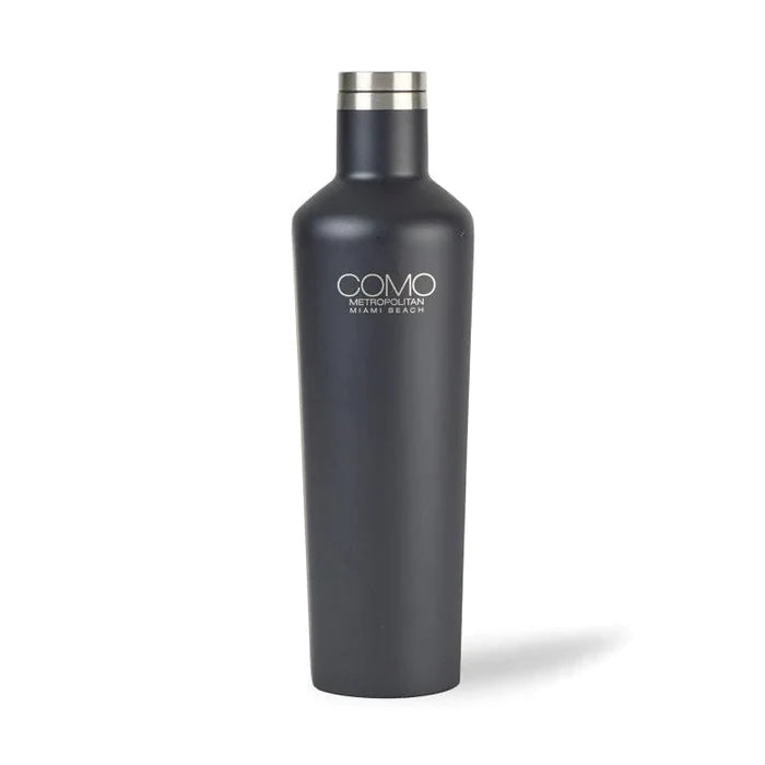 Matte Black Custom Corkcicle Canteen - 25oz - Corporate Gifts