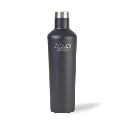 Matte Black Custom Corkcicle Canteen - 25oz - Corporate Gifts