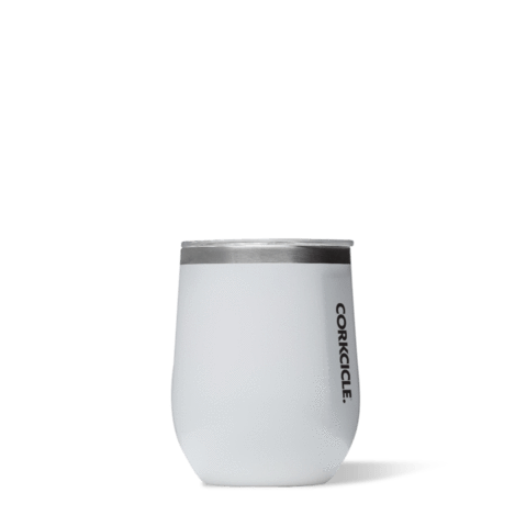 Gloss White Custom Corkcicle Stemless Wine Cup - Corporate Gifts