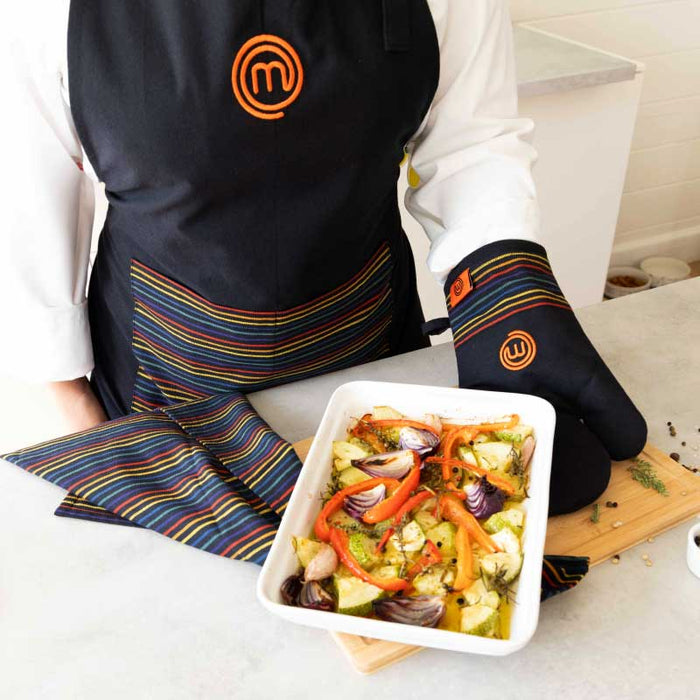 UK MASTERCHEF COTTON CHEF APRON APRONS VIVID KITCHENWARE