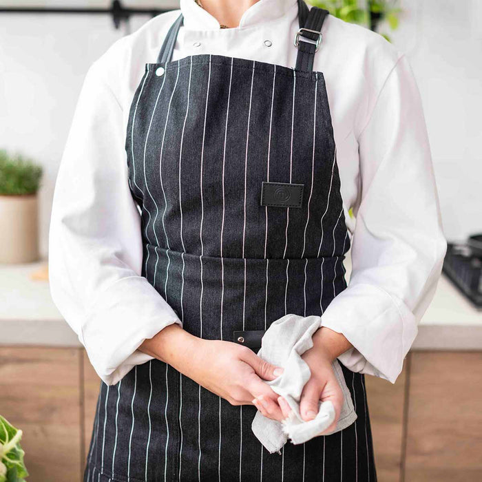 UK MASTERCHEF COTTON CHEF APRON APRONS ESSENTIAL KITCHENWARE