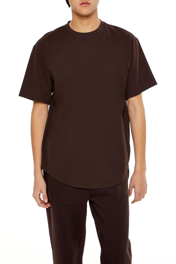 Cotton Curved-Hem Tee