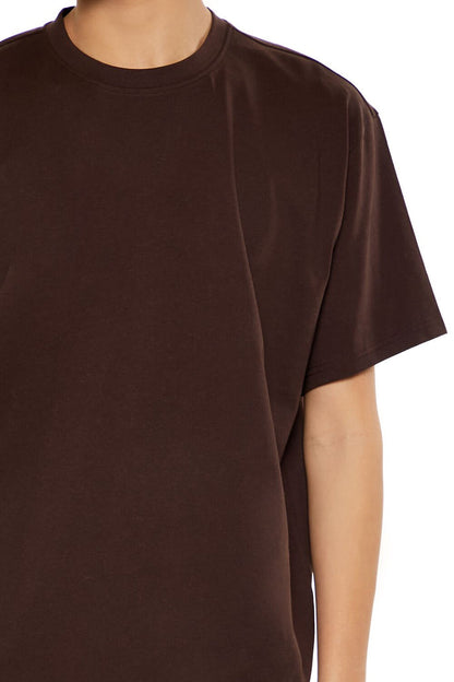 Cotton Curved-Hem Tee