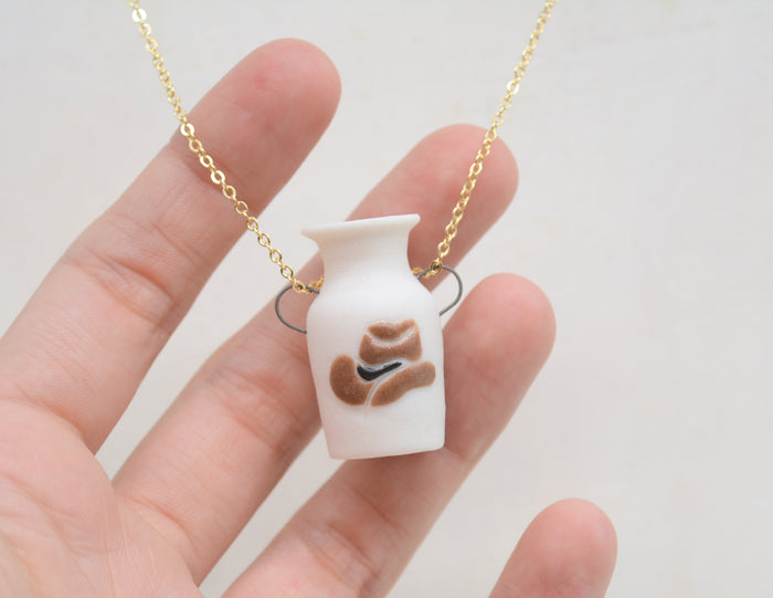 Cowboy Hat Pot Necklace #1 - Juice Ceramics