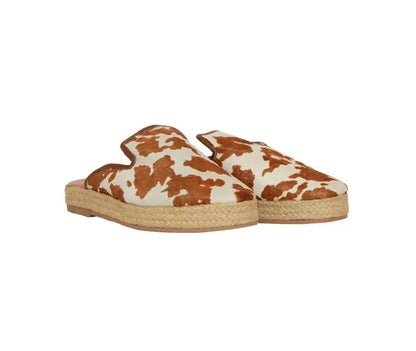 Cowhide Espadrilles - BrownBrown6