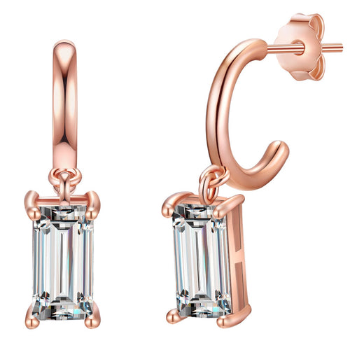 Creolen mit Zirkonia roségold