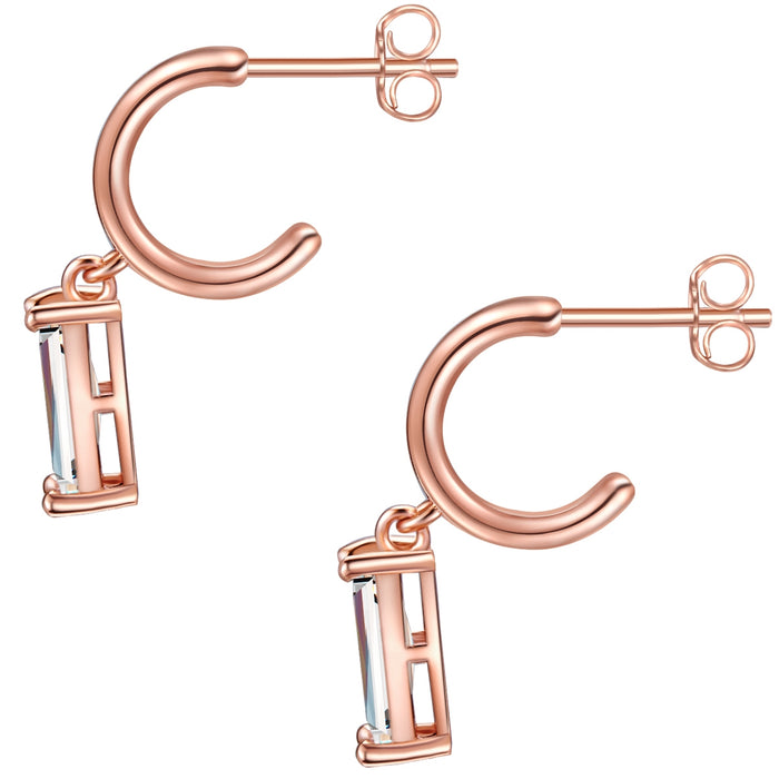 Creolen mit Zirkonia roségold