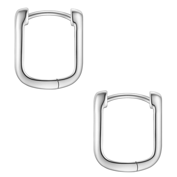 Creolen silber GEO small