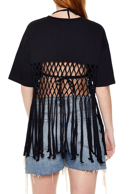Crochet Fringe Tee