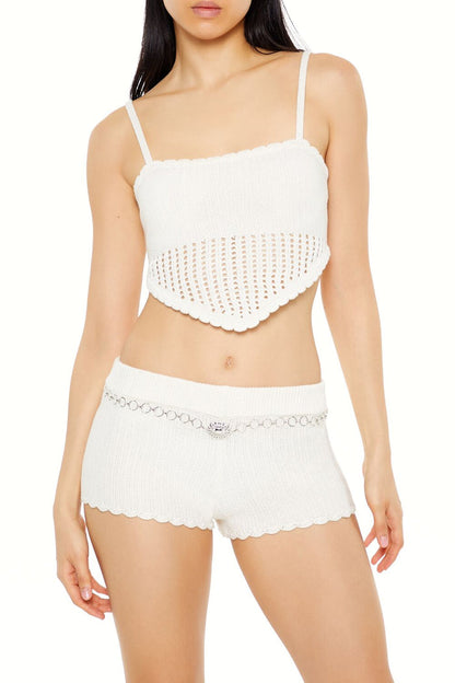 Cropped Crochet Cami