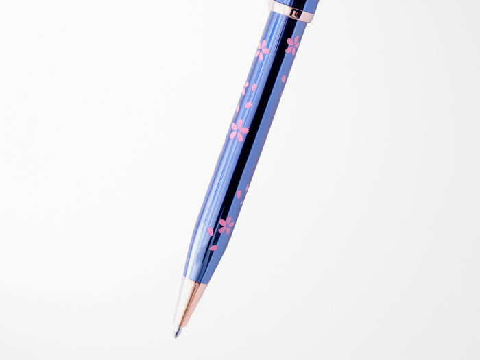 Cross Century Ballpoint Pen - Cherry Blossom Translucent Blue Lacquer
