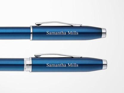 Cross Foundry Pen - Translucent Blue Lacquer