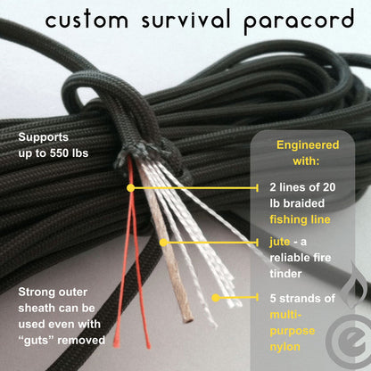 Custom Survival Paracord 12' - 100'