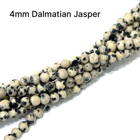 Dalmatian Jasper Gemstone Strands, Jewelry supplies