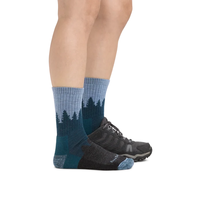 Darn Tough Women's Treeline Micro Crew 1971 w/Cushion -Blue