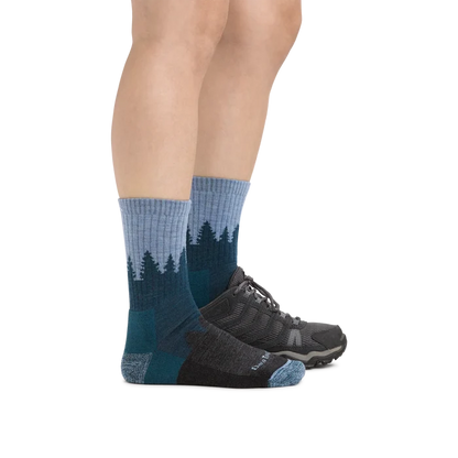 Darn Tough Women's Treeline Micro Crew 1971 w/Cushion -Blue