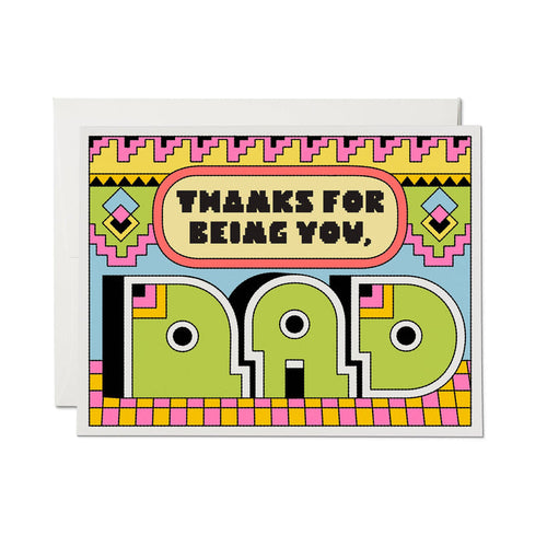Deco Dad greeting card: Single