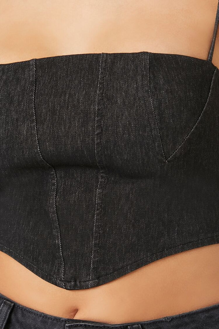Denim Cropped Cami