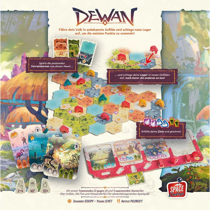 Dewan - Abstraktes Gebietsaufbauspiel für Familien