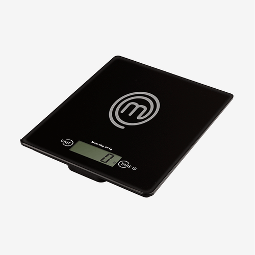 UK MASTERCHEF DIGITAL SCALES BLACK UTENSILS SIGNATURE KITCHENWARE